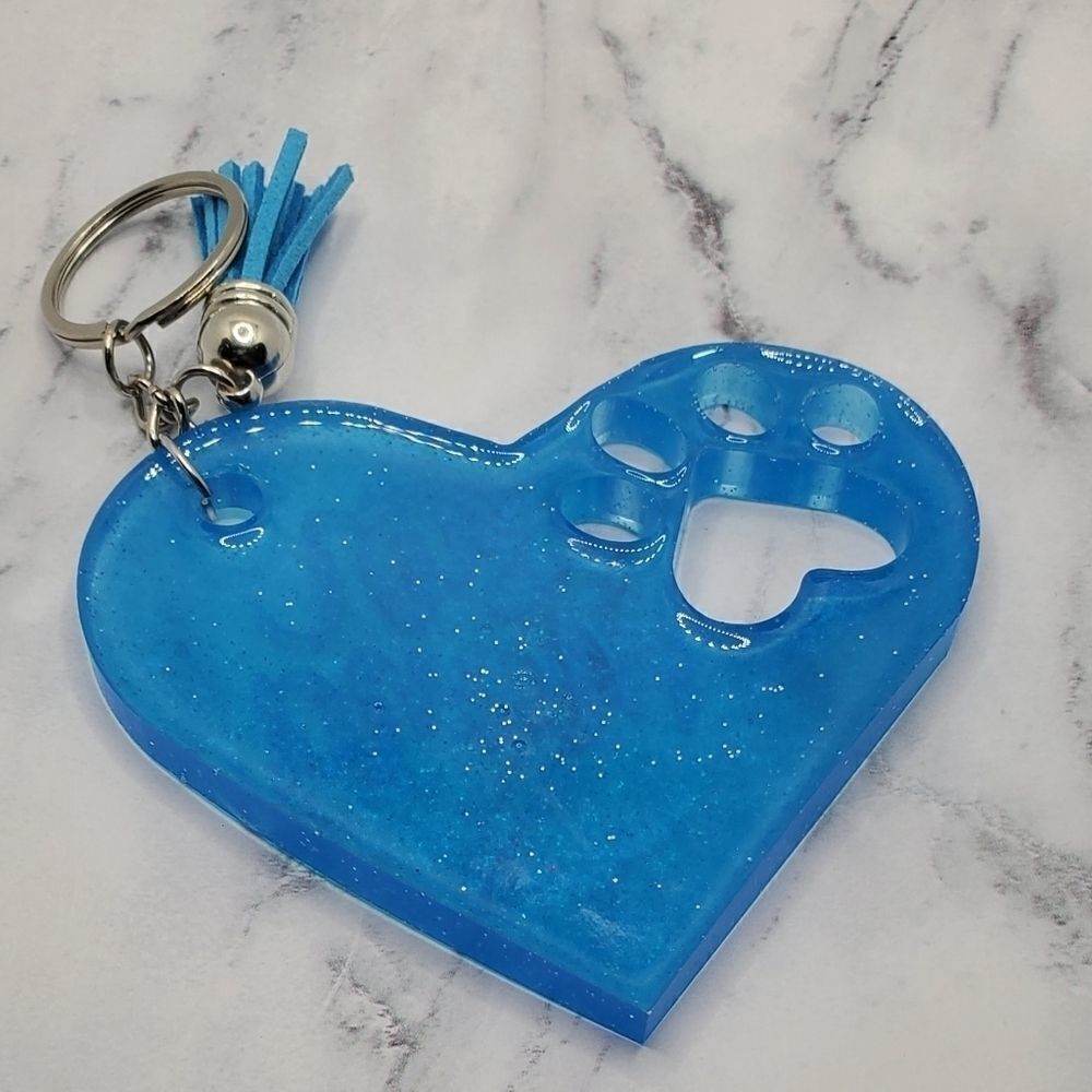 Handmade Fur Mama Resin Keychain - Picture 3 of 10